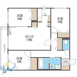ZABO HILLS TOYOHIRA EAST・WEST 3LDKの間取図画像