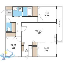 札幌市営東西線 菊水駅 徒歩7分 3階/-