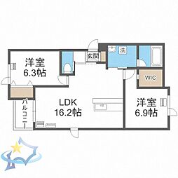札幌市営東西線 発寒南駅 徒歩9分 2階/-