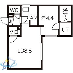 札幌市営東西線 西18丁目駅 徒歩10分 4階/-