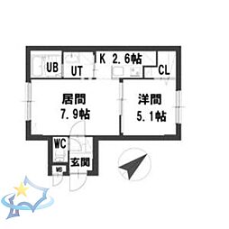 札幌市営東西線 二十四軒駅 徒歩2分 2階/-