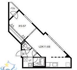 プレジオS11 1LDKの間取図画像