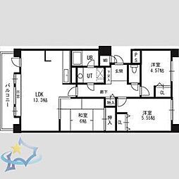 ソレイユ発寒 3LDKの間取図画像