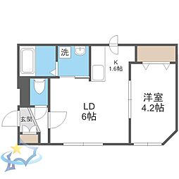キューブ二十四軒4・4 3階