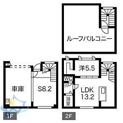 KP-Garageコトニ 1SLDKの間取図画像