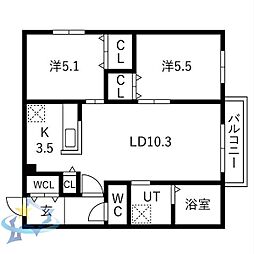 札幌市営東西線 琴似駅 徒歩9分 2階/-