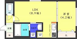 PremiereKOTONI 1LDKの間取図画像