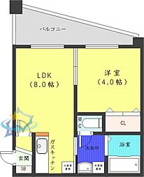 シティテラス南5条 1LDKの間取図画像