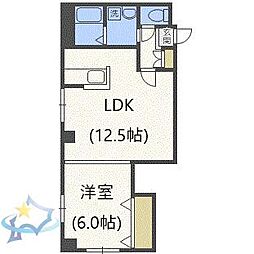 トーラスネクスト 1LDKの間取図画像