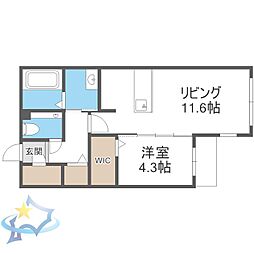 Premier ist KOTONI Sta. 1LDKの間取図画像