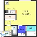 エコフラッツ中島公園2階4.0万円