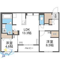 間取図画像 2LDK