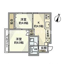 東京都港区高輪2丁目2-21（賃貸マンション2K・5階・42.33㎡） その2