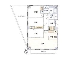 迦葉阿佐谷マンション 3LDKの間取図画像