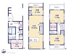 蕨市塚越3丁目 新築一戸建て 全3棟