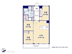 関屋ステーションハイツ 3LDKの間取図画像