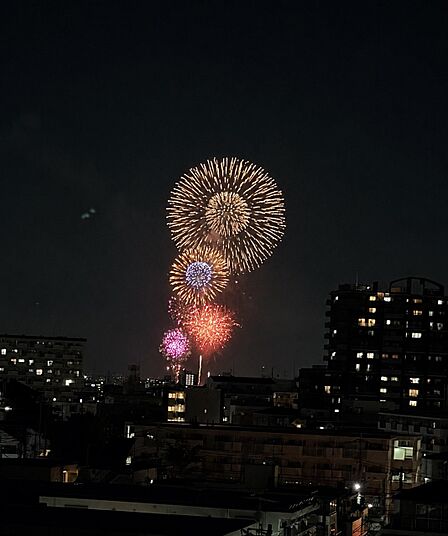 お住まいから花火大会を鑑賞することが出来ます