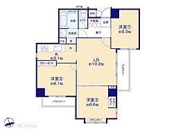 サーパス和光 3LDKの間取図画像
