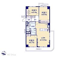 メゾン西永福 3LDKの間取図画像