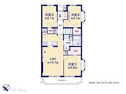 間取図画像 3LDK