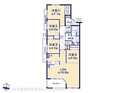 アールヴェール荻窪北 4LDKの間取図画像