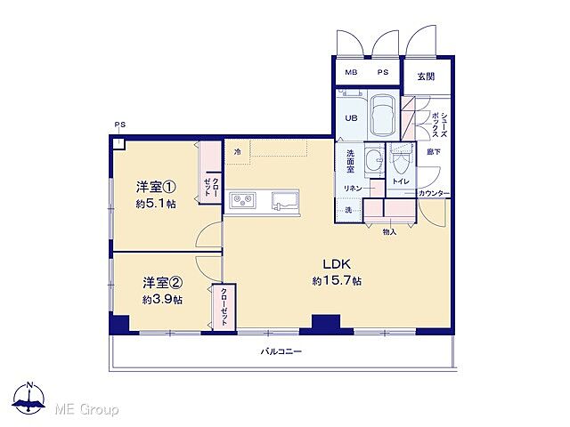 間取り ウィンベルコーラス蓮沼 3階/-