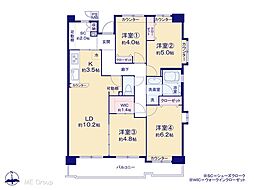 ハイラーク戸田公園 4LDKの間取図画像