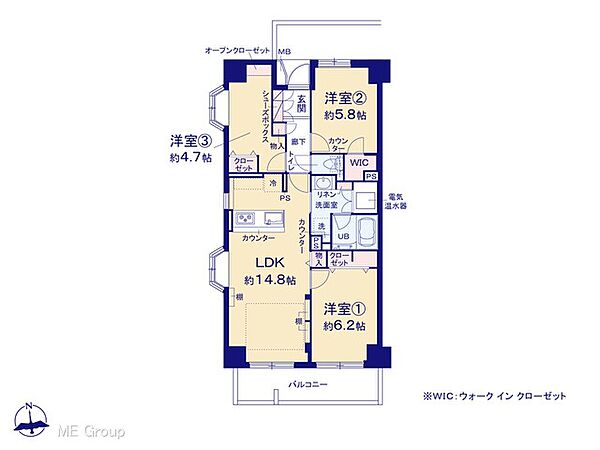 間取りを拡大表示