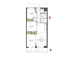 東武大師前サンライトマンション3号館 3LDKの間取図画像