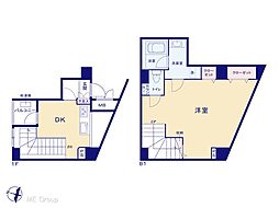 セーシェル恵比寿 1DKの間取図画像