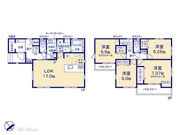 間取りを拡大表示