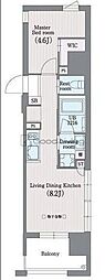 ラクレイス平尾山荘通り 1LDKの間取図画像