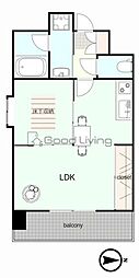 エステート・モア天神マリーナ 1LDKの間取図画像