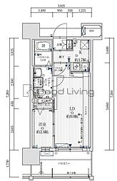 グランフォーレプライム大手門 1LDKの間取図画像
