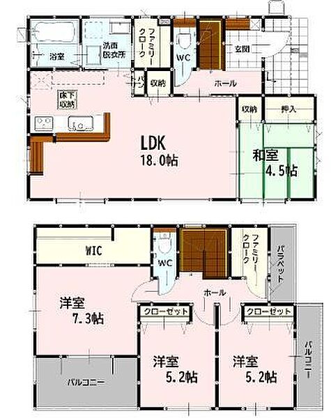 間取りを拡大表示