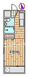 フラワーハイツ ワンルームの間取図画像