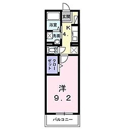 シャロル東福山 1Kの間取図画像