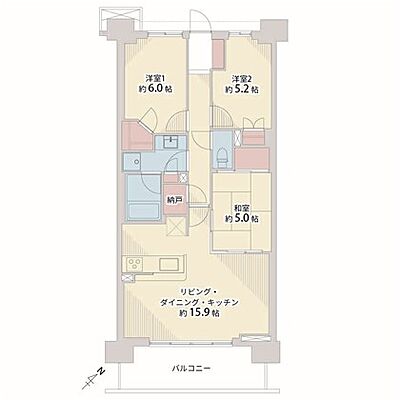 間取り ザ・パークハウス追浜エアリアルフォート 2階/-