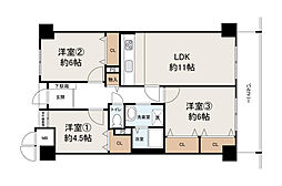 間取図画像 3DK