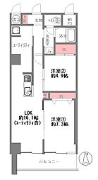 ダイアパレス順慶町 2LDKの間取図画像