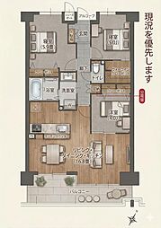 アジュール池田五月丘 3LDKの間取図画像