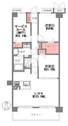 ヴィルヌーブ東三国 3LDKの間取図画像