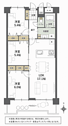 御幸第1コーポ 3LDKの間取図画像