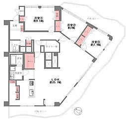 メゾン豊中刀根山 3LDKの間取図画像