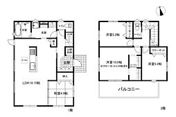 南海高野線 林間田園都市駅 バス15分 あやの台１丁目東下車 徒歩2分 4LDKの間取り