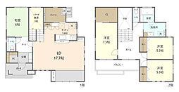 水戸市千波町中古戸建 4SLDKの間取り