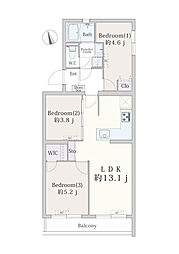 間取図画像 3LDK