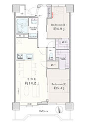 間取図画像 2LDK