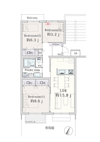 間取りを拡大表示