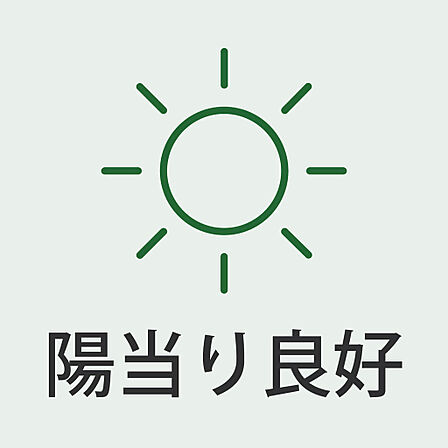 陽当り良好。明るい室内で快適にお過ごしいただけます。